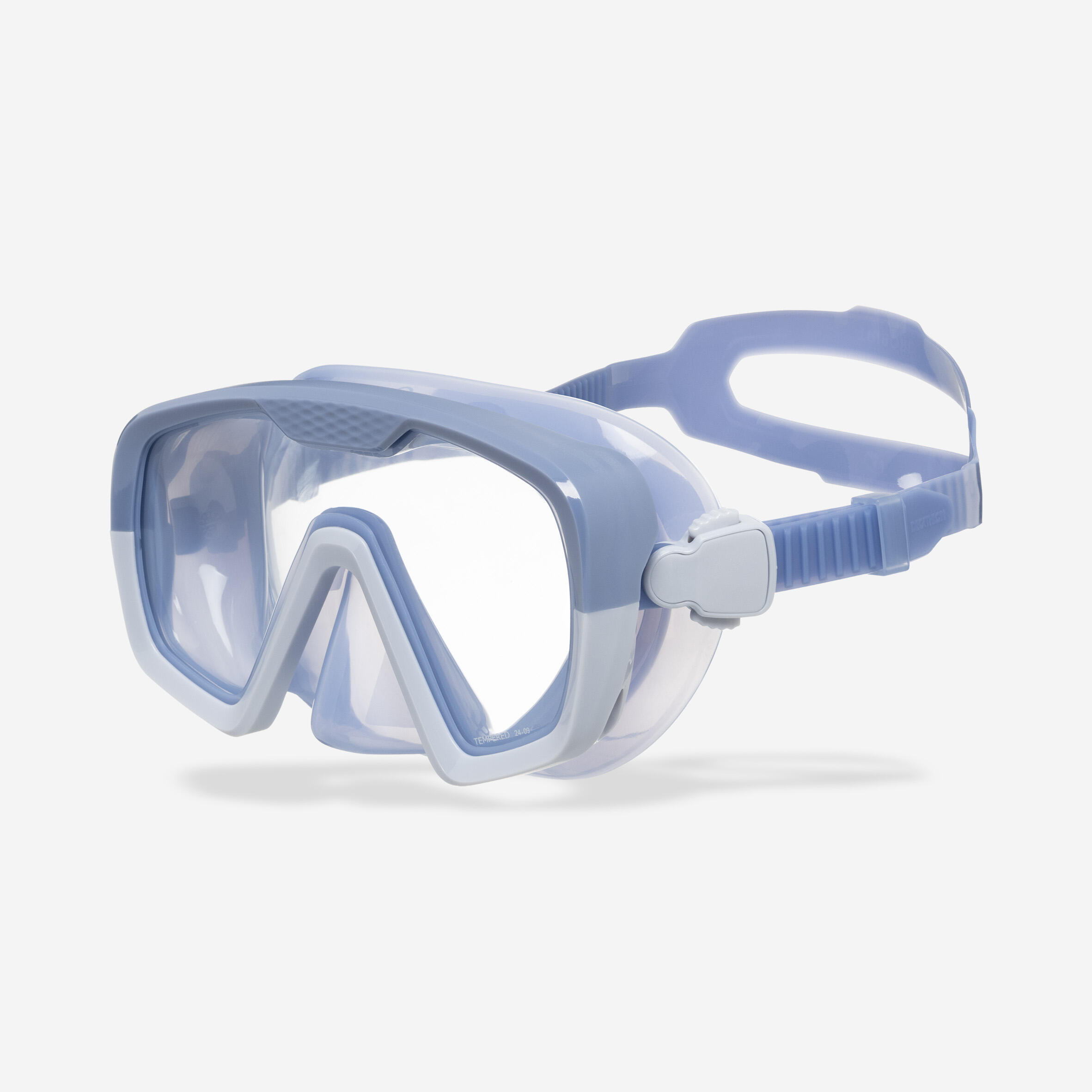 Tauchmaske Anti-Beschlag-Schutz Silikonband 100 Mono blau