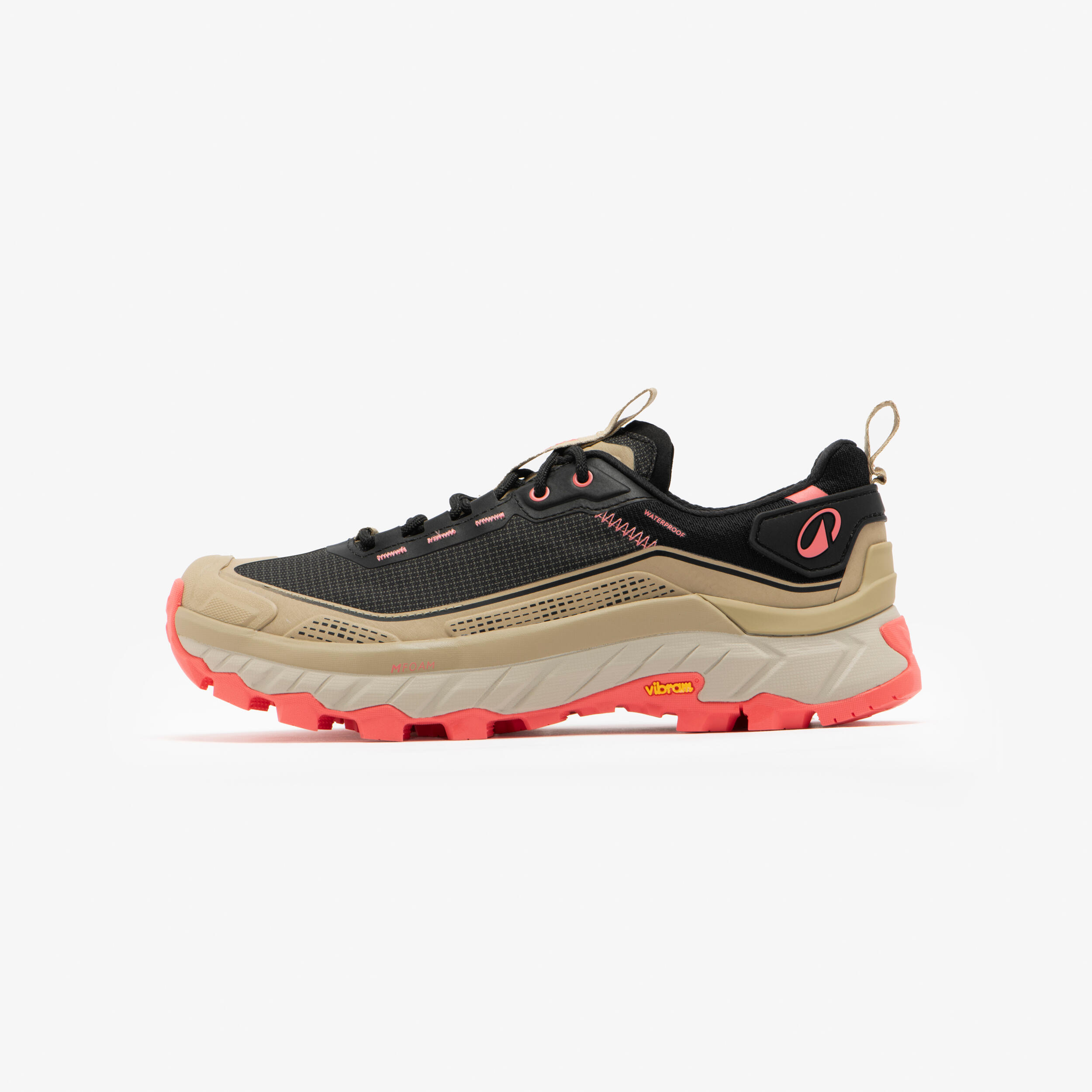 Wanderschuhe Damen niedrig wasserdicht - MH900 schwarz