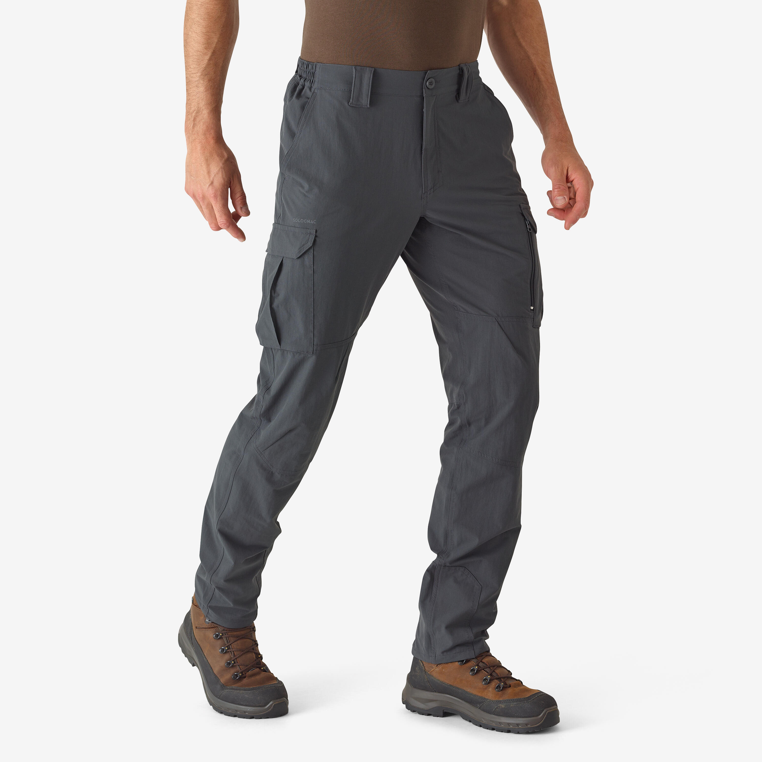 Jagdhose 500 leicht atmungsaktiv grau