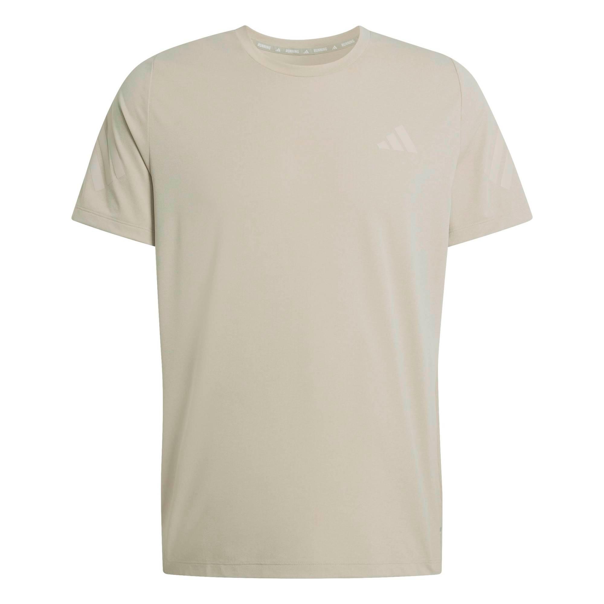 Laufshirt kurzarm Herren atmungsaktiv reflektierend ADIDAS - Adi365 braun