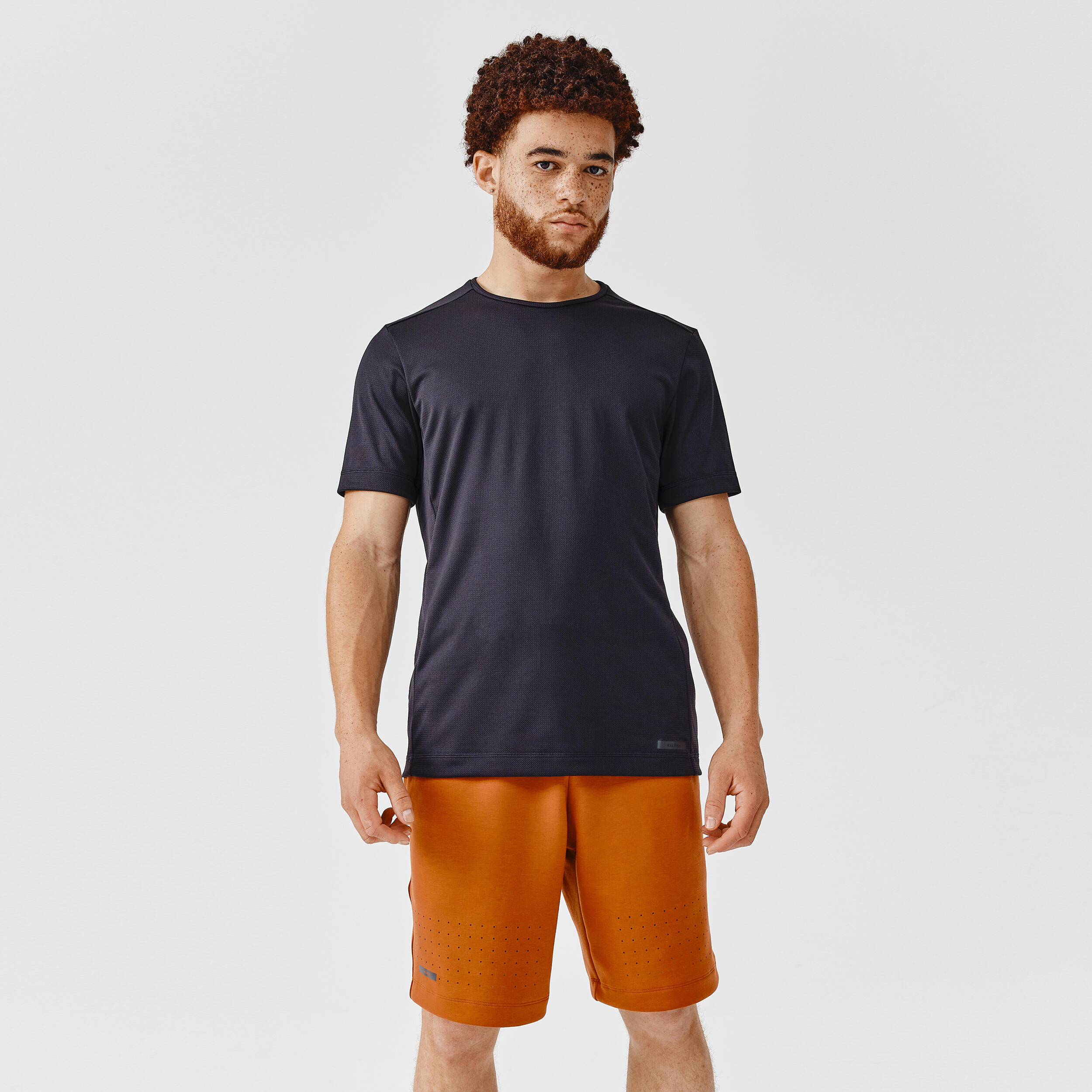 Laufshirt kurzarm Herren atmungsaktiv - Run 100 Dry schwarz