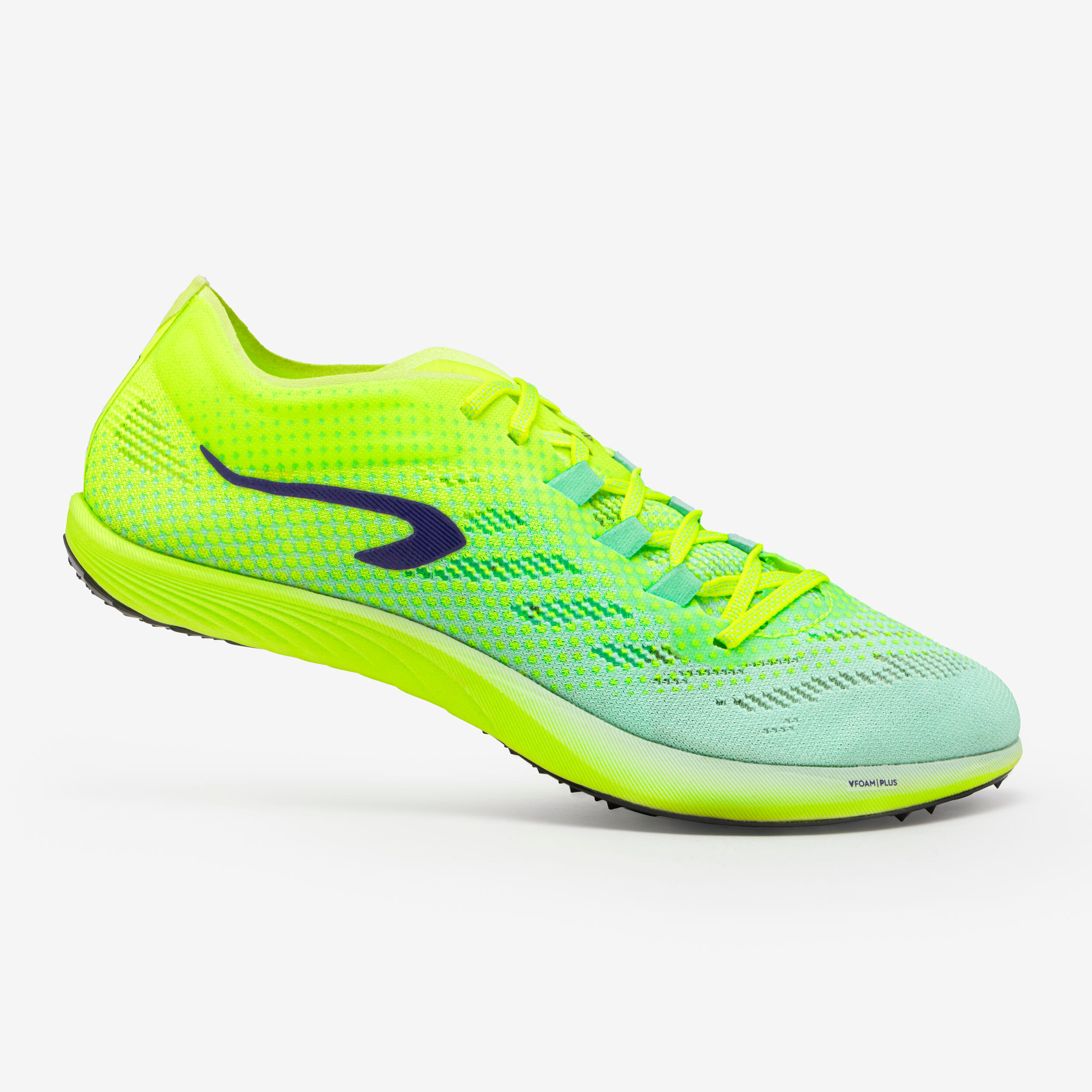 Laufschuhe Leichtathletik Spikes Langdistanz - AT Long grün/gelb