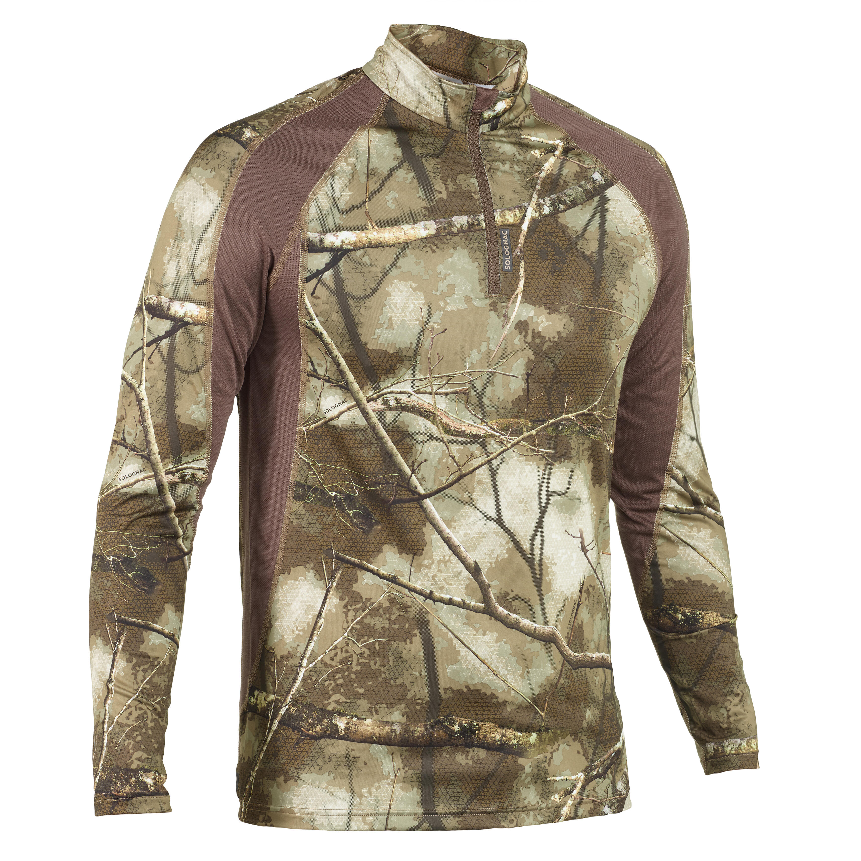 Langarmshirt 500 TREEMETIC leise, atmungsaktiv, camouflage