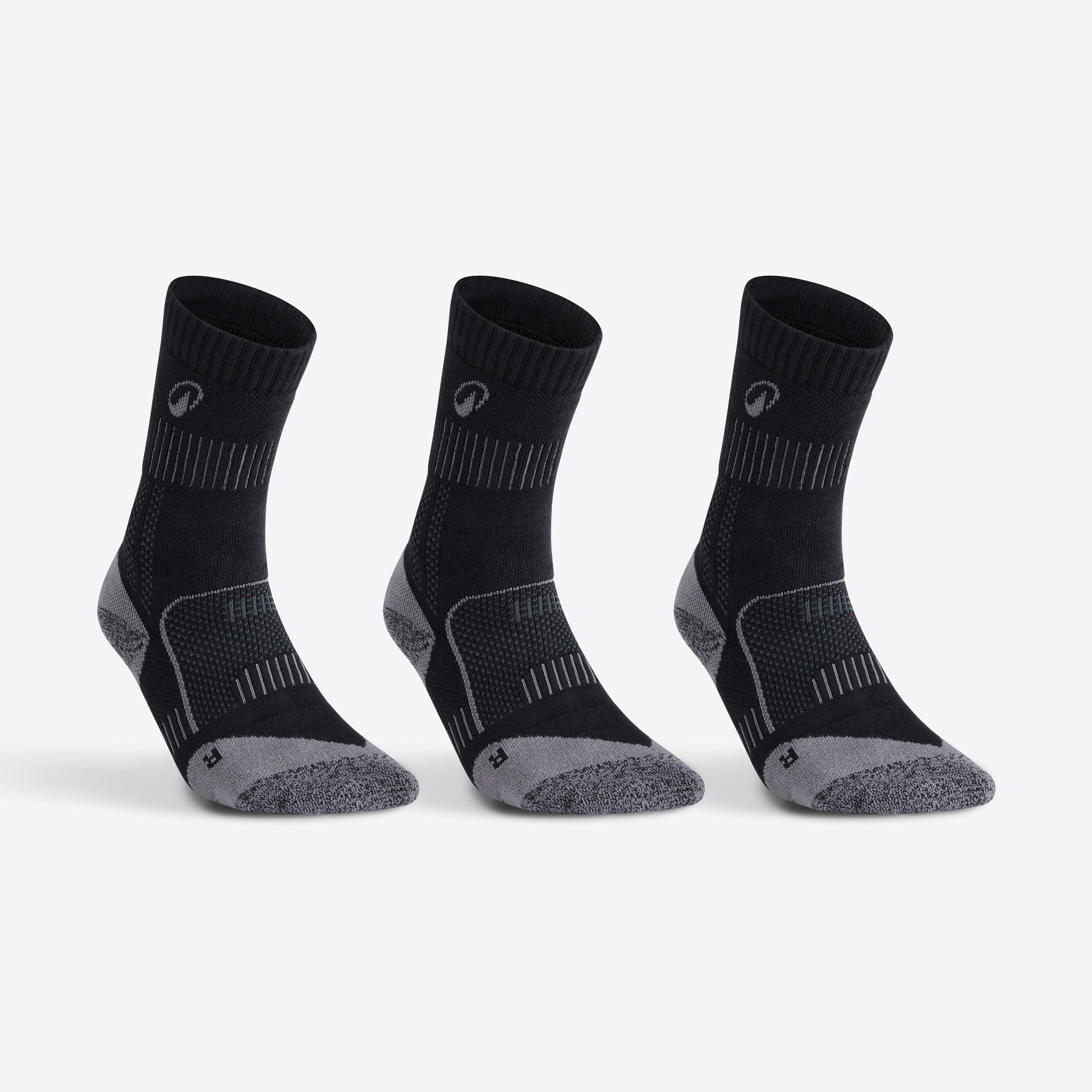 Tennissocken High 3er-Pack - RS 900 schwarz/grau