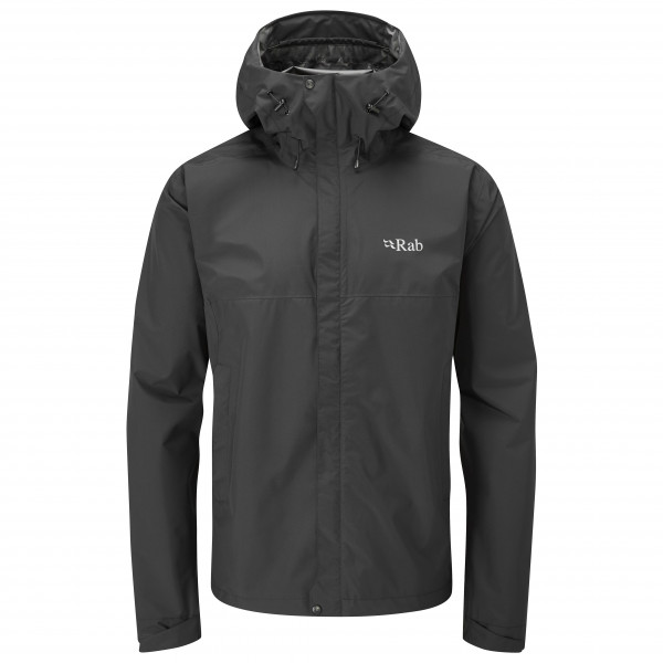 Rab - Downpour Eco Jacket - Regenjacke Gr S grau