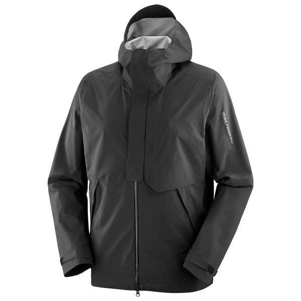 Salomon - Outerpath Pro 2.5L - Regenjacke Gr S schwarz/grau