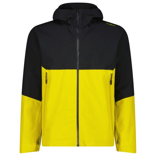 CMP - Jacket Fix Hood 2 Layer - Regenjacke Gr 56 gelb/schwarz