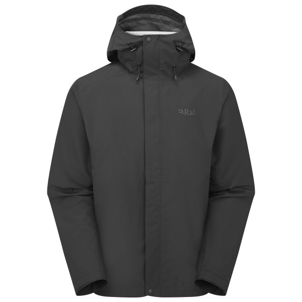 Rab - Downpour Jacket - Regenjacke Gr M grau/schwarz