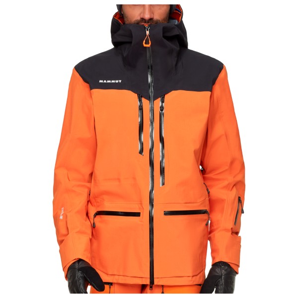 Mammut - Eiger Free Pro Hardshell Hooded Jacket - Regenjacke Gr S orange