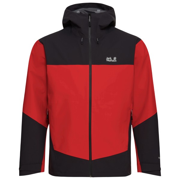Jack Wolfskin - Rockpaw 3L Jacket - Regenjacke Gr 3XL rot/schwarz