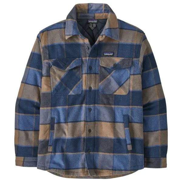 Patagonia - Lightweight Insulated Fjord Flannel Shirt - Freizeitjacke Gr XS blau