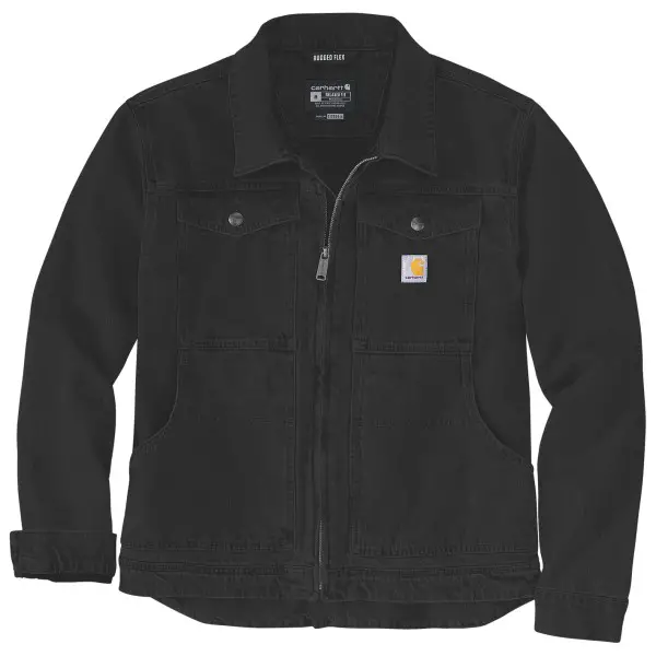 Carhartt - Duck Relaxed Fit Jacket - Freizeitjacke Gr S schwarz