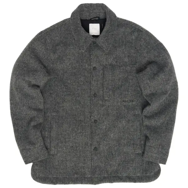 Mazine - Vegan Wool Jacket - Freizeitjacke Gr S grau