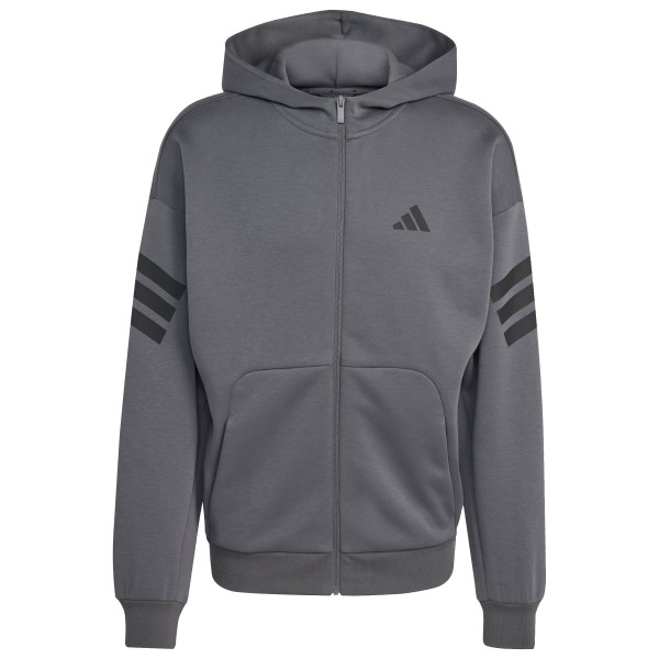 adidas - Future Icons 3-Stripes Full Zip - Sweat- & Trainingsjacke Gr M grau