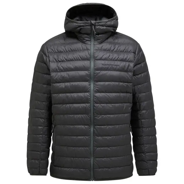 Peak Performance - Down Liner Hood Jacket - Daunenjacke Gr S schwarz/grau