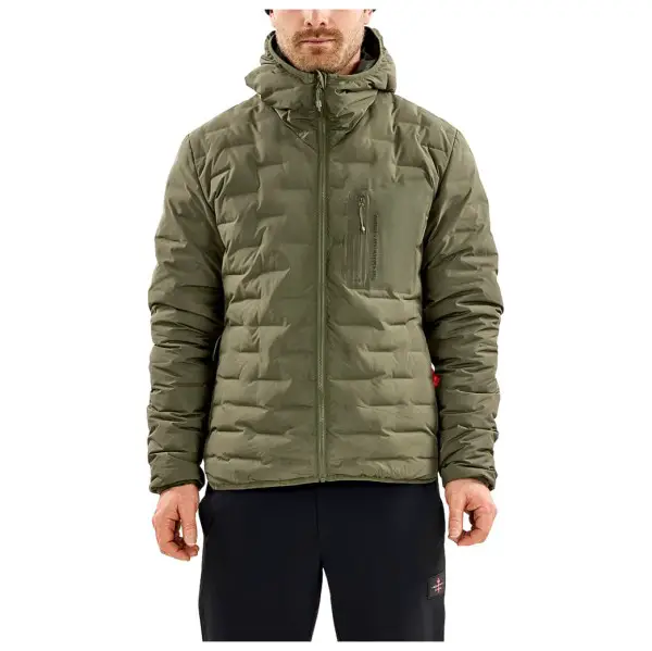 The Mountain Studio - Reversible Light Hood Jacket - Daunenjacke Gr XXL oliv