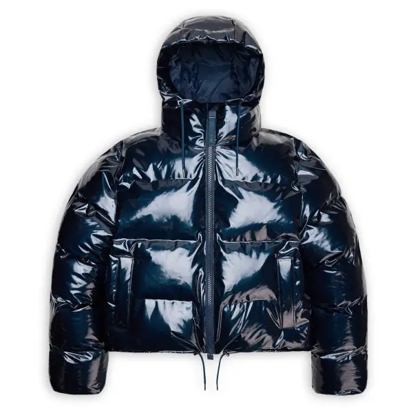 Rains - Alta Short Puffer Jacket W3T3 - Winterjacke Gr L blau