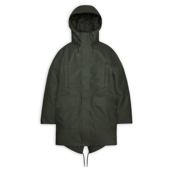 Rains - Nome Long Parka W3T3 - Parka Gr L oliv