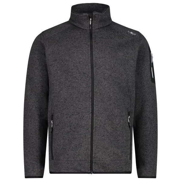 CMP - Jacket Jacquard Knitted 3H60747N - Fleecejacke Gr 48 grau