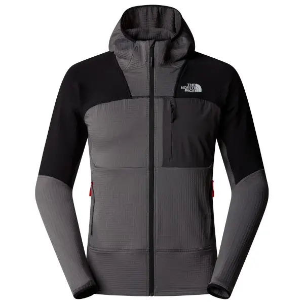 The North Face - Stormgap Powergrid Hoodie - Fleecejacke Gr XXL grau/schwarz