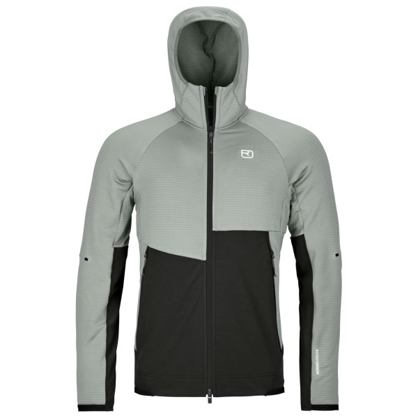 Ortovox - Fleece Rib Hoody - Fleecejacke Gr M grau/schwarz