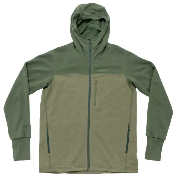 Devold - Explorer Merino Hooded Jacket - Merinojacke Gr S oliv