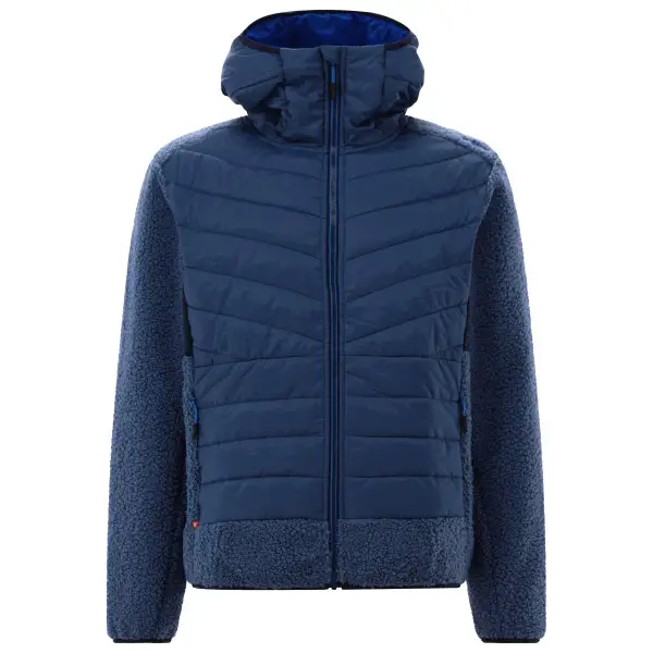 CMP - Jacket Hybrid Fix Hood - Fleecejacke Gr 48 blau