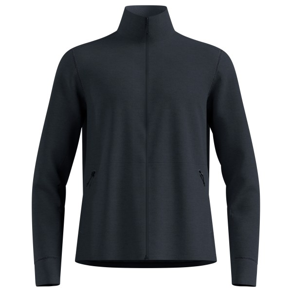 Odlo - Mid Layer Full Zip Grid Fleece - Fleecejacke Gr M schwarz/blau