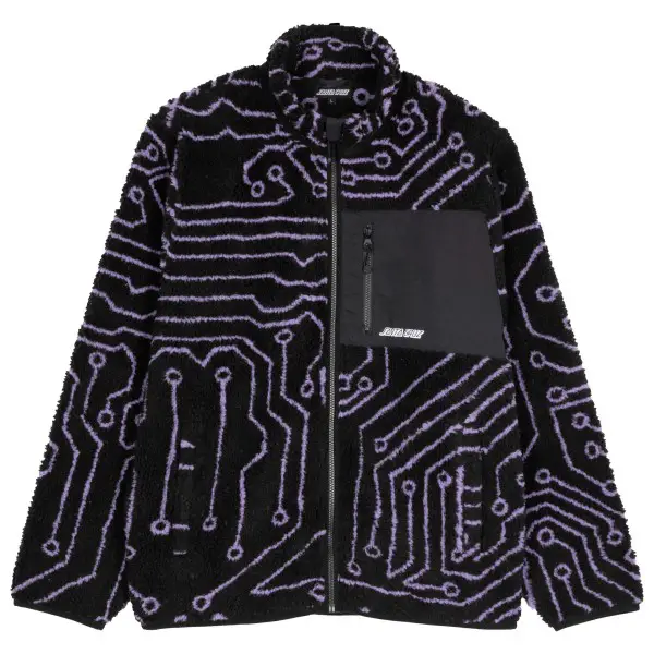 Santa Cruz - Freestyle Jacket - Fleecejacke Gr XL schwarz