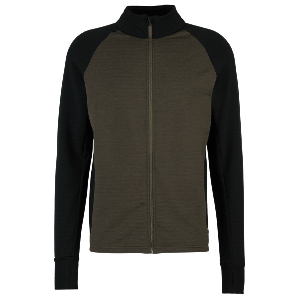 Stoic - MerinoFleece260 FlenSt. Jacket - Merinojacke Gr 3XL schwarz/oliv