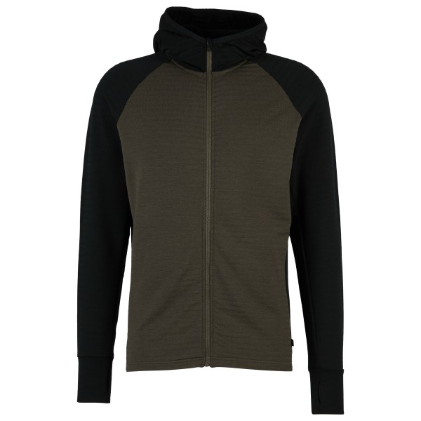 Stoic - MerinoFleece260 FlenSt. Zip Hoody - Merinohoodie Gr 3XL oliv/schwarz