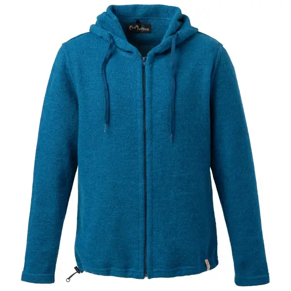 Mufflon - Kian - Merinohoodie Gr S blau