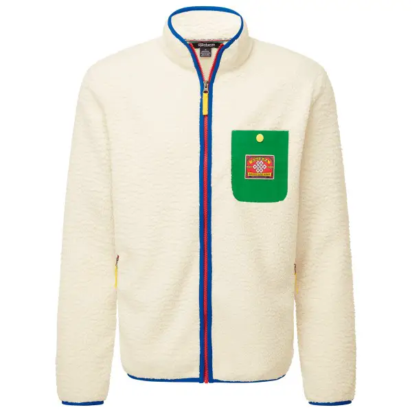 Sherpa - Tarcho Full Zip - Fleecejacke Gr M beige/weiß