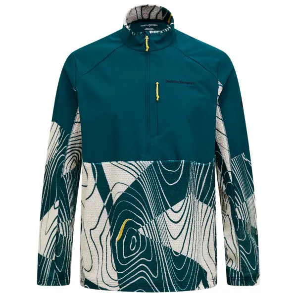 Peak Performance - Aop Freelight Alpha Half Zip - Fleecejacke Gr S blau
