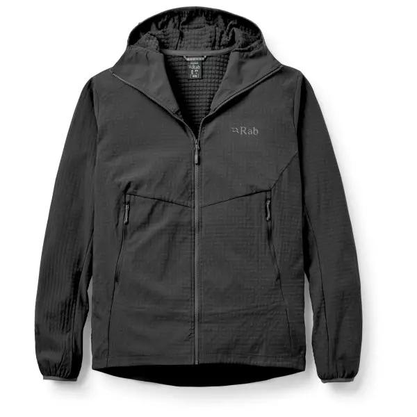 Rab - Quantra Pro Hoody - Fleecejacke Gr L schwarz/grau