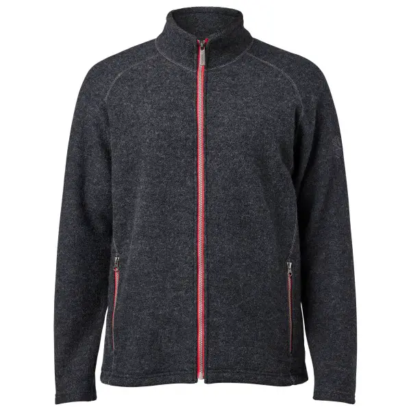 Ivanhoe of Sweden - Danny Full Zip - Wolljacke Gr XL grau/schwarz