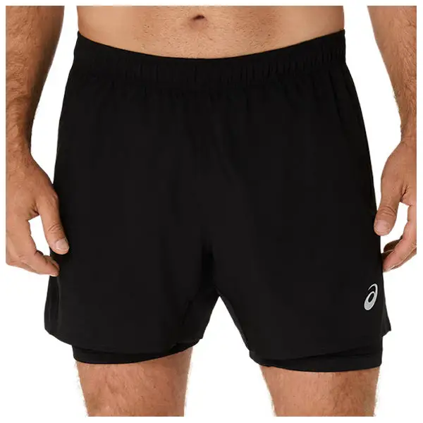 Asics - Core 2-n-1 5'' Short - Laufshorts Gr XXL schwarz