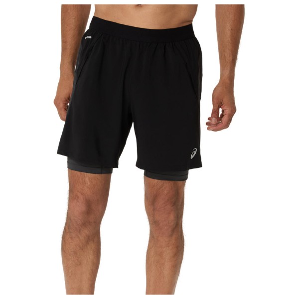 Asics - Road 2-n-1 7'' Short - Laufshorts Gr XL schwarz