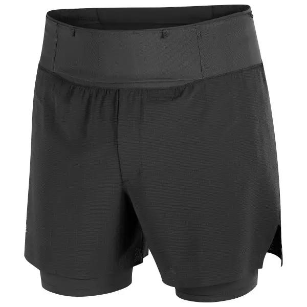 Salomon - Sense Aero 2In1 Shorts 5'' - Laufshorts Gr S schwarz