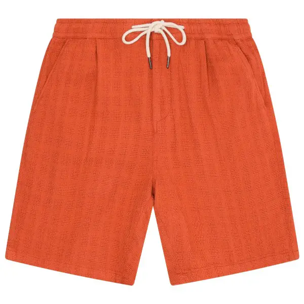 KnowledgeCotton Apparel - Fig Organic Cotton Shorts - Shorts Gr M rot