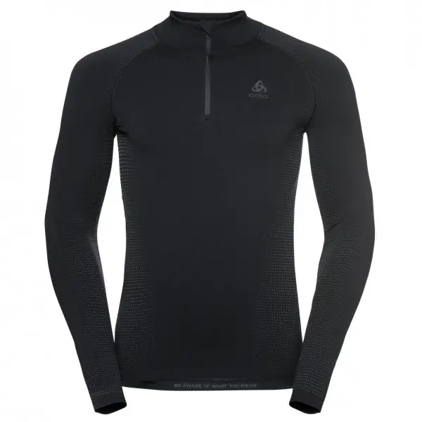 Odlo - Base Layer Top Turtle Neck L/S Half Zip Performa - Kunstfaserunterwäsche Gr S schwarz