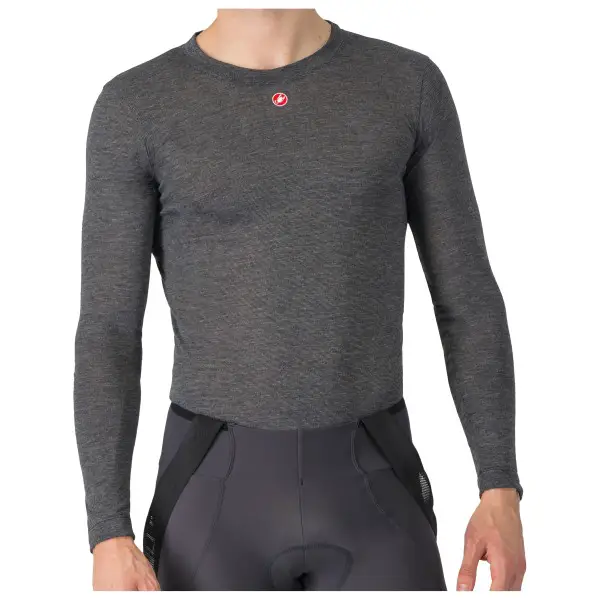 Castelli - Medio Base Layer L/S - Radunterhemd Gr L grau