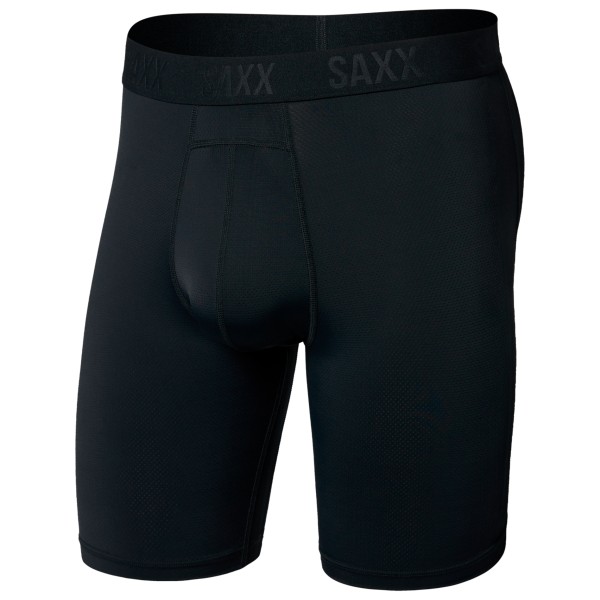 Saxx - Smooth Flex Light Compression Long Boxer Brief - Kunstfaserunterwäsche Gr S schwarz