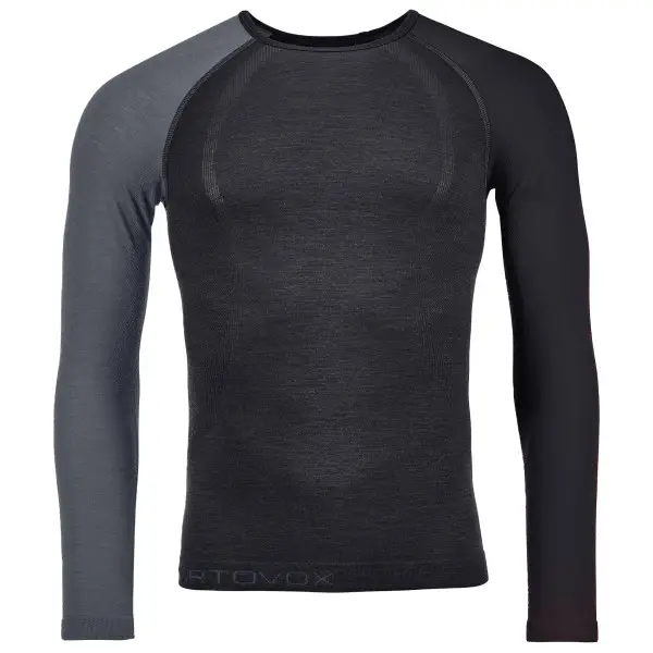 Ortovox - 120 Comp Light Long Sleeve - Merinounterwäsche Gr S schwarz
