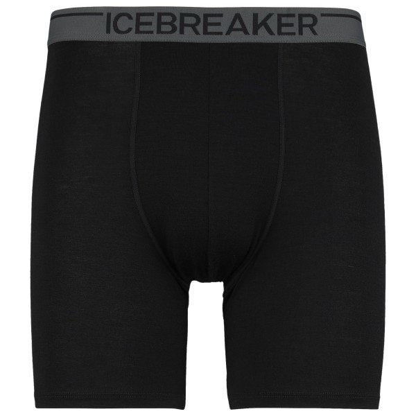 Icebreaker - Anatomica Long Boxers - Merinounterwäsche Gr S schwarz