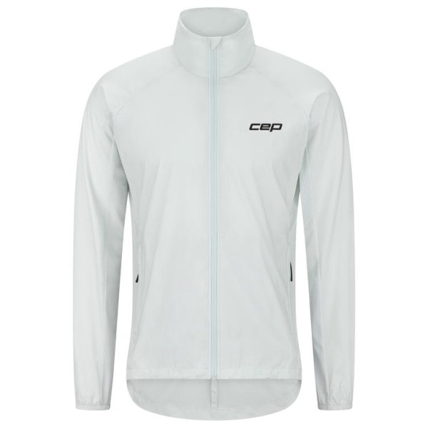 CEP - Run Windbreaker - Laufjacke Gr M grau/weiß