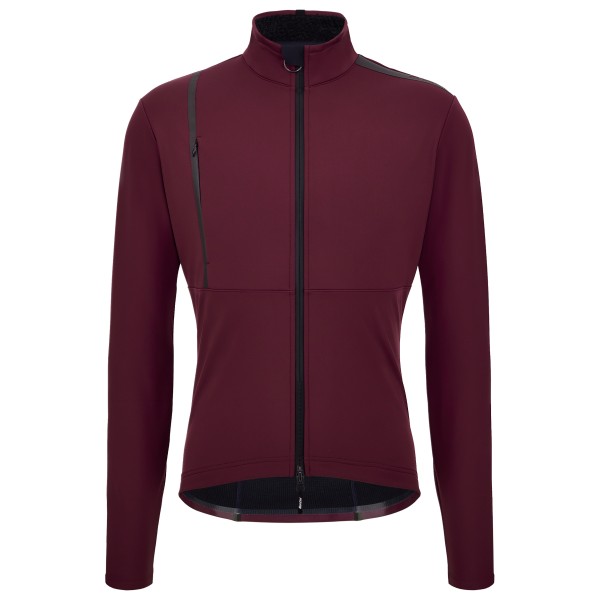 Santini - Lined Windproof Winter Cycling Jacket - Fahrradjacke Gr S rot