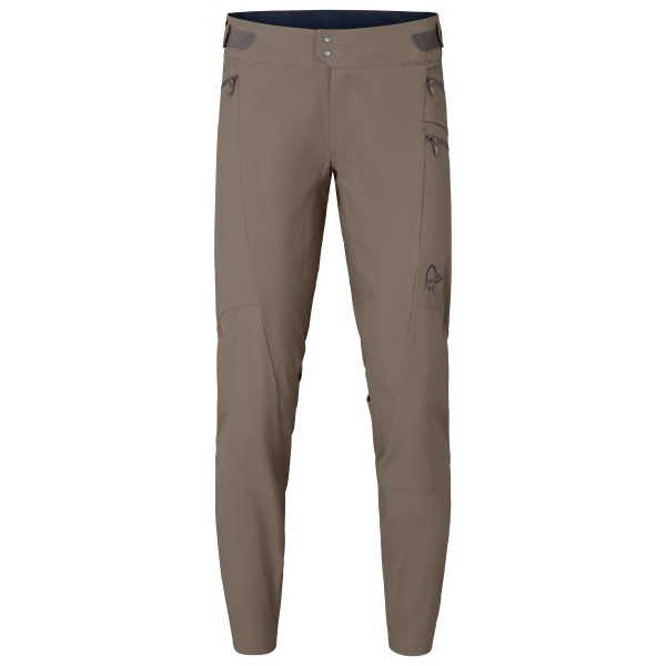 Norrøna - Fjørå Flex1 Tech Pants - Radhose Gr M braun/grau