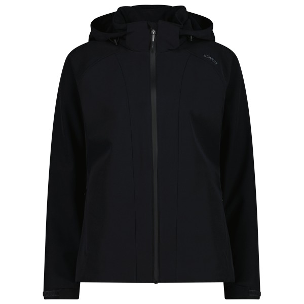 CMP - Women's Jacket Zip Hood Stretch Softshell - Softshelljacke Gr 44 schwarz