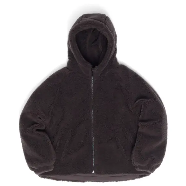 Mazine - Women's Faux-Fur Hooded Jacket - Freizeitjacke Gr XS grau/schwarz